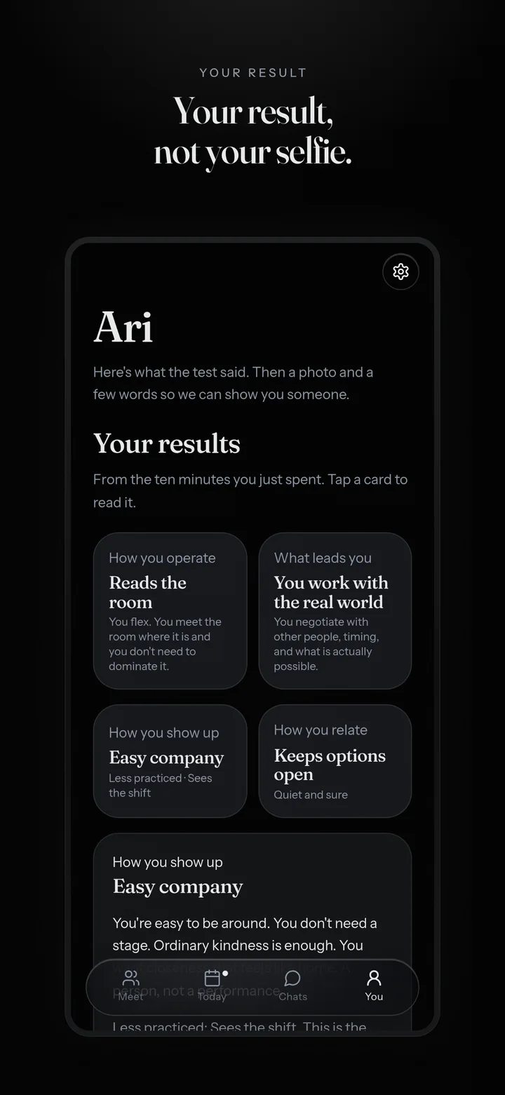 Your result. Four cards from the ten minute test.